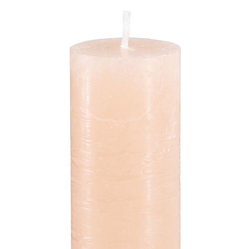 Floristik24 Durchgefärbte Kerzen Tafelkerzen Apricot 34x240mm 4 St