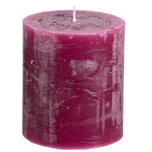 Artikel Durchgefärbte Kerzen Berry Stumpenkerzen Lila 70×80mm 4 St