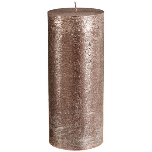 Durchgefärbte Stumpen Kerzen Kupfer 85mmx200mm 2 St