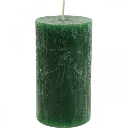 Artikel Durchgefärbte Kerzen Dunkelgrün Stumpenkerzen 60×110mm 4 St