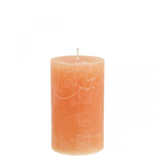 Artikel Durchgefärbte Kerzen Orange Peach Stumpenkerzen 60×100mm 4 St