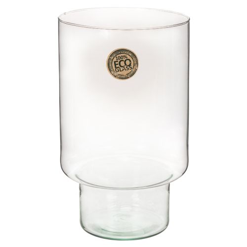 Glasvase Zylinder 25 cm aus Transparentem Glas für Innenbereich