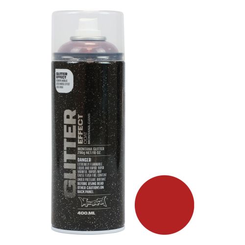 Artikel Glitter Spray Rot Montana Glitzerspray Weihnachtsrot 400ml