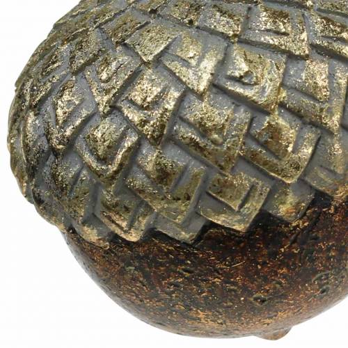 Floristik24 Deko-Eichel zum Hängen Golden Ø5,8cm H7,9cm