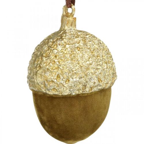 Artikel Eicheln zum Hängen, Advent, Baumschmuck, Herbstdeko H6,5cm Ø4cm 6 St