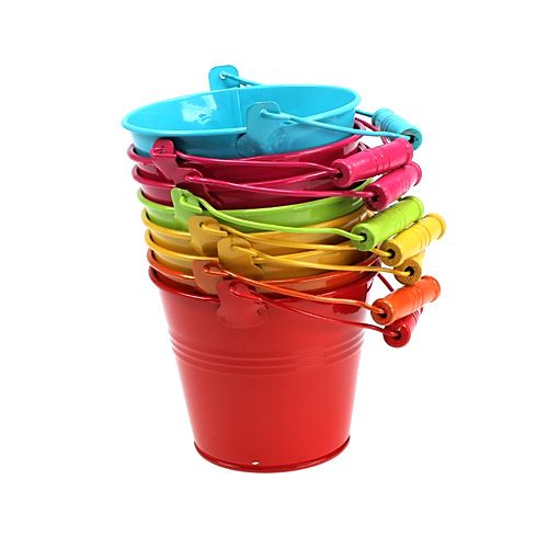 Floristik24 Blecheimer Bunt sort. Ø10cm H8cm 10St