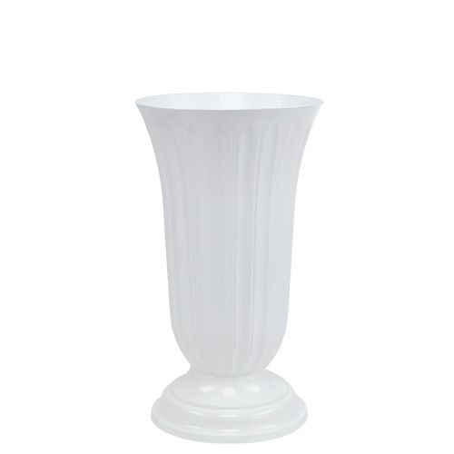 Floristik24 Lilia Vase Weiß Ø16cm 1St