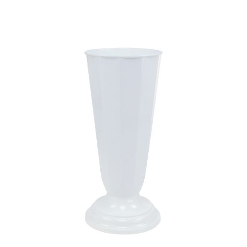 Floristik24 Einstellvase „Szwed" Weiß Ø13cm