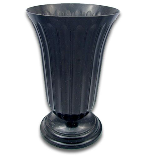 Floristik24 Einstellvase Lilia Schwarz Ø23cm