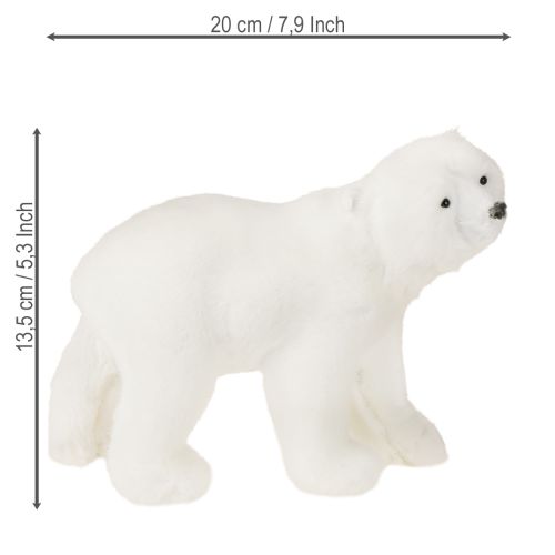 Artikel Eisbär Deko Figuren stehend und sitzend Weiß 16/20cm 3St