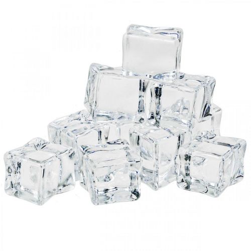 Floristik24 Künstliche Eiswürfel Deko Eis Transparent 2,5×3×2,5cm 12 St