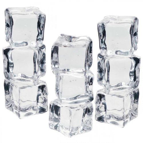 Floristik24 Künstliche Eiswürfel Schaufensterdeko 2cm 20 St