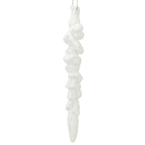 Eiszapfen Deko beschneit Christbaumschmuck 14cm 4 St