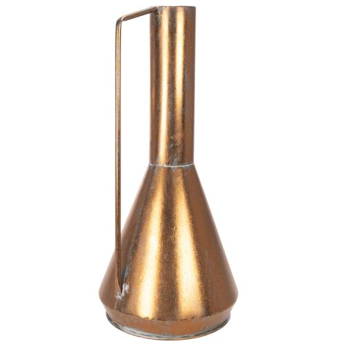 Metall Bodenvase Kupferfarben