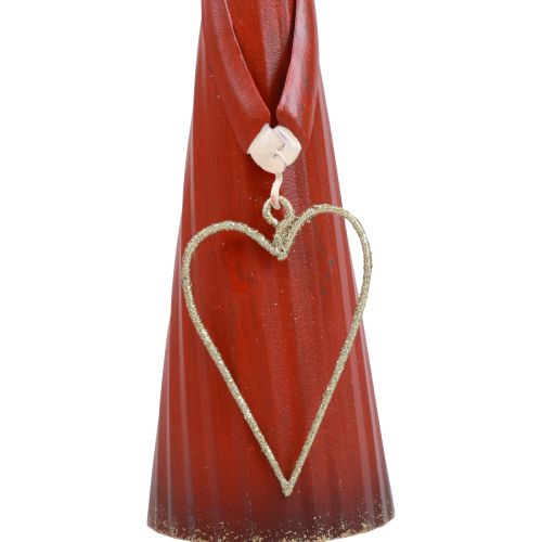 Artikel Engel Deko Metall Tischdeko Weihnachten Figur Rot 10,5×4,5×20cm
