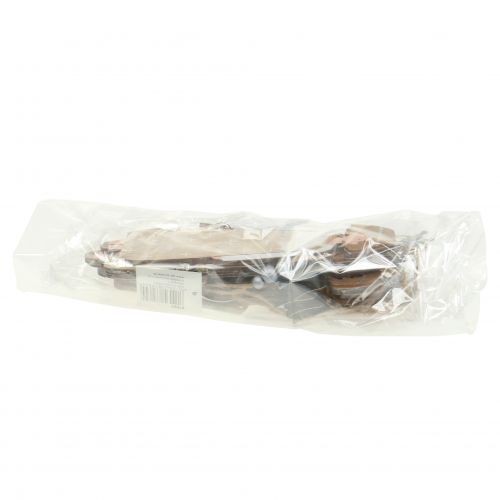 Floristik24 Engel Natur, Silber zum Hängen 20cm 6St