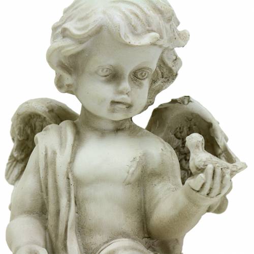 Floristik24 Deko Engel am Stein mit Spruch 17cm x 11cm x 25,5cm