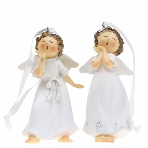 Floristik24 Christbaumschmuck Engel 9cm 2St