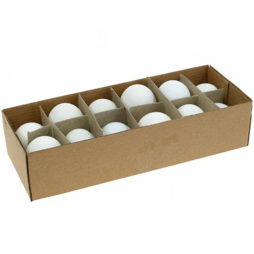 Artikel Enteneier Natur Ausgeblasene Eier Osterdeko 12 St