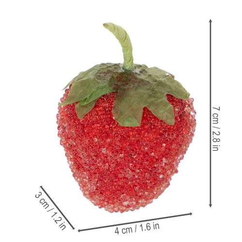 Artikel Künstliche Erdbeeren Deko Objekte für elegante Inneneinrichtungen und Feiern 4cm 24St