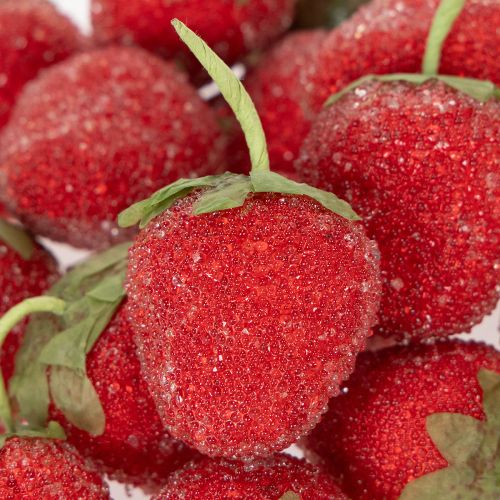 Artikel Künstliche Erdbeeren Deko Objekte für elegante Inneneinrichtungen und Feiern 4cm 24St