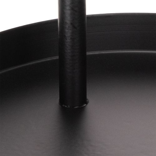 Runde Metall-Etagere 2-stöckig Schwarz 58 cm für Dekoration | Floristik24.at