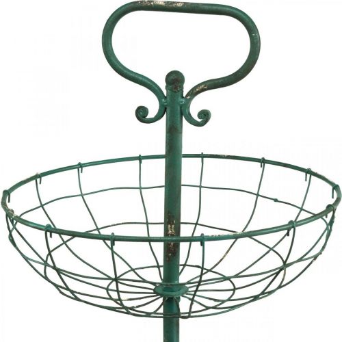 Floristik24 Etagere Metall XXL, Etagere Vintage Grün H115cm Ø35/30/25,5cm