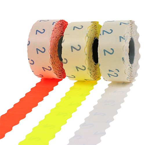 Artikel Etiketten 26x12mm verschiedene Farben 3 Rollen