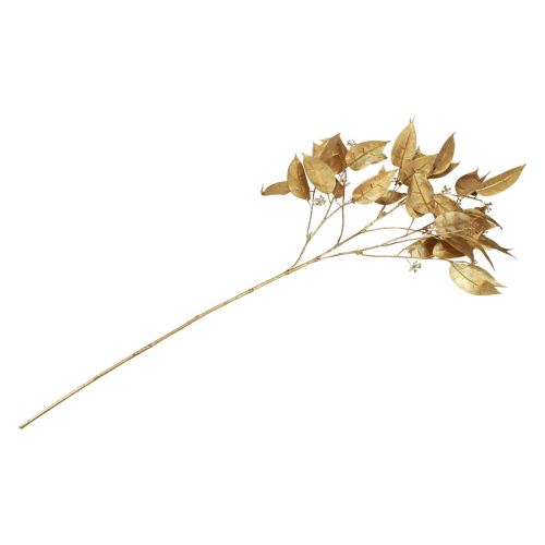 Artikel Eukalyptus Künstlich Lanzetten Eukalyptuszweig Gold 95cm
