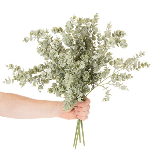 Künstlicher Eukalyptuszweig 49cm aus Kunststoff im 4er-Set für dekorative Arrangements | Floristik24.at