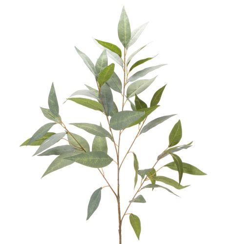 Künstlicher Eukalyptuszweig aus Kunststoff naturgrün 100cm für Innenbereich
