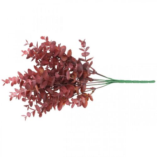 Artikel Herbstdeko Eukalyptuszweig Rot Künstlicher Eukalyptus 36cm