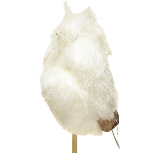 Artikel Eule am Stab Weiß 9cm L48cm