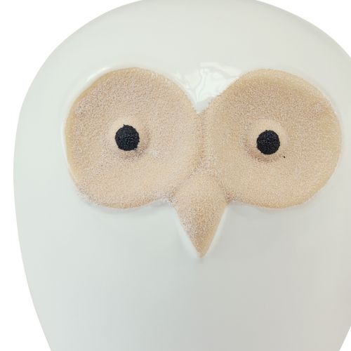 Artikel Eulen Deko Figuren Keramik Waldtier Deko Weiß 11,5cm 3St
