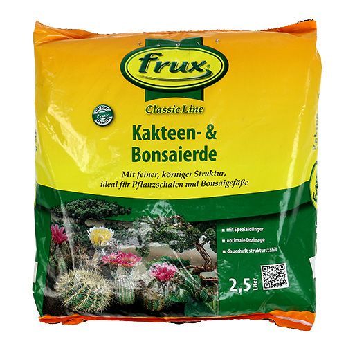 Floristik24 FRUX Kakteen- und Bonsaierde 2,5 Ltr.