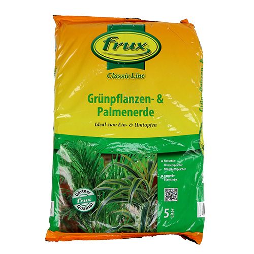 Floristik24 FRUX Erde  Grünpflanzen- und Palmenerde 5l