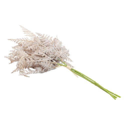 Artikel Kunstblumenstrauß Künstlicher Farn Weiß 72cm Braun 3 St