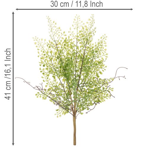Künstlicher Ruscus Zweig grün aus Kunststoff 41cm für Wohnraumdeko | Floristik24.at