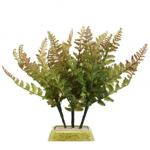 Floristik24 Künstlicher Farn Kunstpflanze Farnkraut Dekozweig 36cm 3 St
