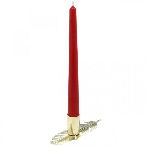 Floristik24 Kerzenständer auf Feder, Metalldeko, Kerzenhalter, Adventsdeko Golden Ø2,2cm L13cm 4St