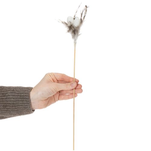 Artikel Federzweig Deko Stecker mit Naturfedern Osterdeko für elegante Arrangements 37cm 12St