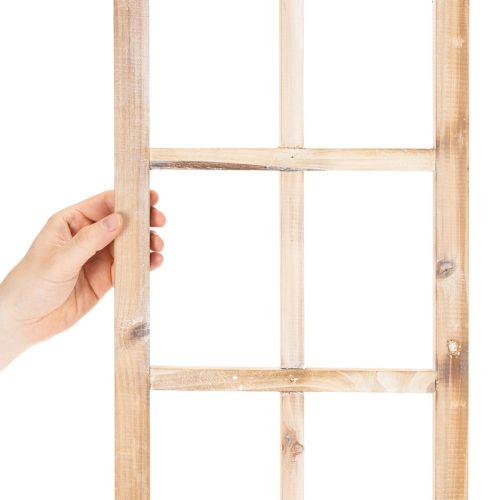 Holz-Fensterrahmen zur Wanddekoration, 100 cm, naturfarben | Floristik24.at
