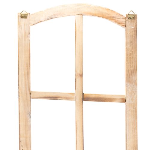 Holz-Fensterrahmen zur Wanddekoration, 100 cm, naturfarben | Floristik24.at