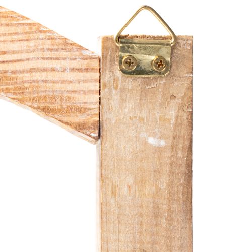 Holz-Fensterrahmen zur Wanddekoration, 100 cm, naturfarben | Floristik24.at