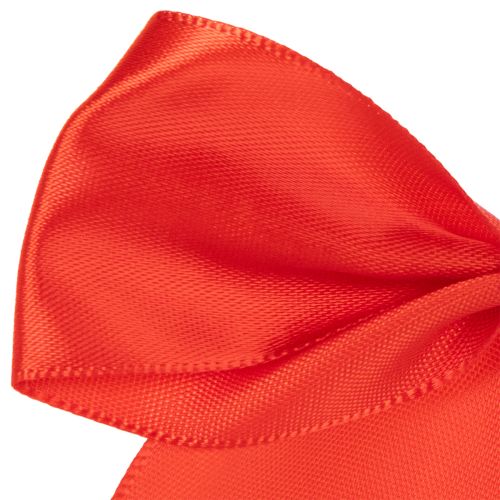 Dekoschleifen Rot aus Stoff 11 cm mit Klebepunkt 25 Stück | Floristik24.at