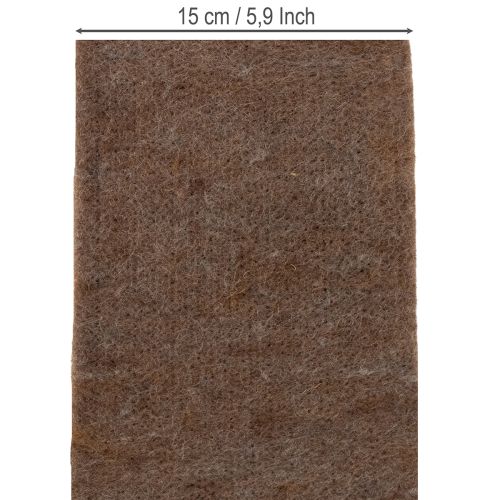 Artikel Filzband Wolle Braun 15cm x 5m für Deko und Basteln