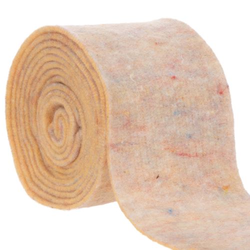 Wollfilzband zweifarbig, 15 cm x 5 m, Orange/Mehrfarbig bestellen | Floristik24.at
