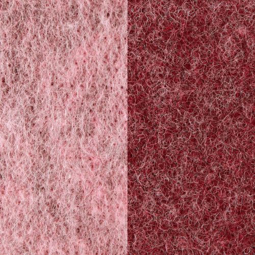 Artikel Filzband Dekoband Rosa Beere Wollfilz Zweifarbig 15cm 5m