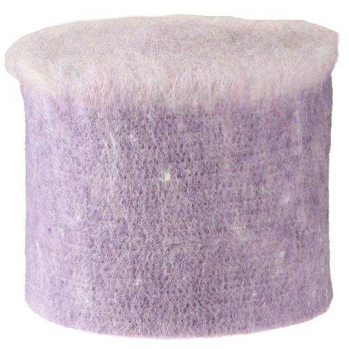 Artikel Filzband Franzi Wollfilz Wollband Lila 2-farbig 15cm 4m