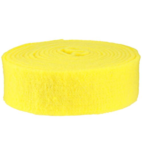Artikel Filzband Gelb Dekoband Filz 7,5cm 5m